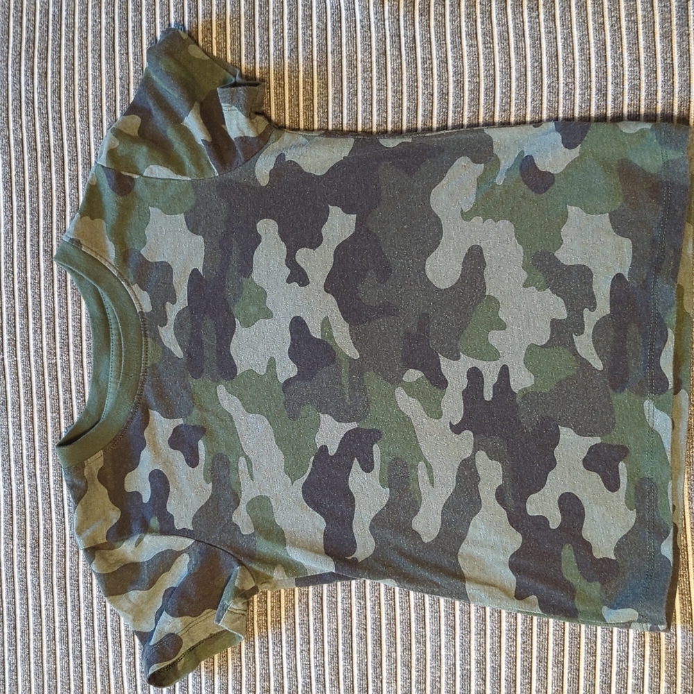 Toddler Cat & Jack Green Camo Tee Shirt